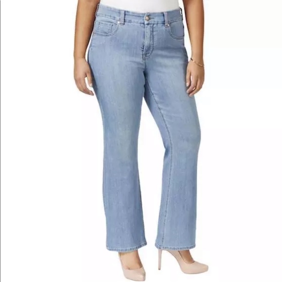 Melissa McCarthy Denim - Melissa McCarthy Slimming Silhouette Flare Jeans